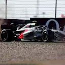 SHANGHAI, CHINA - MARCH 14: Gabriel Bortoleto of Brazil driving the (5) Audi F1 Team R26 in the gravel during qualifying ahead of the F1 Grand Prix of China at Shanghai International Circuit on March 14, 2026 in Shanghai, China. (Photo by Anni Graf - Formula 1/Formula 1 via Getty Images)