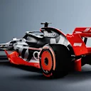 Audi’s eye-catching launch livery as seen on an F1 showcar