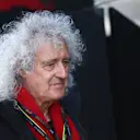 Queen guitarist Brian May was on hand to wave the chequered flag at the end of the race