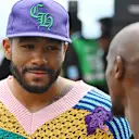 Footballer Reece James was seen chatting with Sir Mo Farah prior the the Grand Prix getting underway