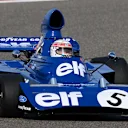 BAHRAIN, BAHRAIN - APRIL 13: Sir Jackie Stewart drives his Tyrrell 006 on track prior to the F1