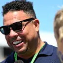 Ronaldo is interviewed on the grid ahead of the Emilia-Romagna Grand Prix