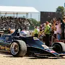 1978 F1 World Champion Mario Andretti driving in his Lotus during the Goodwood Festival of Speed