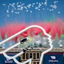 Fireworks go off during the Goodwood Festival of Speed 