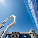 The Red Arrows fly over the venue during the Goodwood Festival of Speed