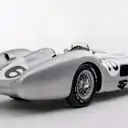 The 1954 Mercedes-Benz W 196 R Stromlinienwagen was driven by Fangio and Moss