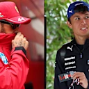 Lewis Hamilton and Alex Albon