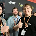 Singer Lewis Capaldi soaked up the atmosphere with his brother