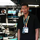 Jude Bellingham took in the sights from the Mercedes garage