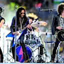 Lenny Kravitz takes to the stage in Singapore on Sunday