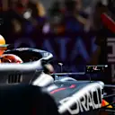 SPIELBERG, AUSTRIA - JUNE 28: Pole position qualifier Max Verstappen of the Netherlands driving the (1) Oracle Red Bull Racing RB20 stops in parc ferme during Sprint Qualifying ahead of the F1 Grand Prix of Austria at Red Bull Ring on June 28, 2024 in Spielberg, Austria. (Photo by Mario Renzi - Formula 1/Formula 1 via Getty Images)