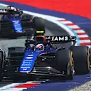 SPIELBERG, AUSTRIA - JUNE 29: Logan Sargeant of United States driving the (2) Williams FW46 Mercedes leads Alexander Albon of Thailand driving the (23) Williams FW46 Mercedes during the Sprint ahead of the F1 Grand Prix of Austria at Red Bull Ring on June 29, 2024 in Spielberg, Austria. (Photo by Clive Rose/Getty Images)
