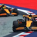 SPIELBERG, AUSTRIA - JUNE 29: Oscar Piastri of Australia driving the (81) McLaren MCL38 Mercedes on track during the Sprint ahead of the F1 Grand Prix of Austria at Red Bull Ring on June 29, 2024 in Spielberg, Austria. (Photo by Clive Rose/Getty Images)