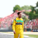 IMOLA, ITALY - MAY 19: Sebastian Vettel prepares to drive the McLaren MP4/8 of Ayrton Senna on