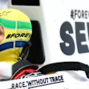 IMOLA, ITALY - MAY 19: Sebastian Vettel prepares to drive the McLaren MP4/8 of Ayrton Senna on
