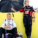 BUDAPEST, HUNGARY - JULY 21: Kevin Magnussen of Denmark and Haas F1 prepares to drive on the grid during the F1 Grand Prix of Hungary at Hungaroring on July 21, 2024 in Budapest, Hungary. (Photo by Bryn Lennon - Formula 1/Formula 1 via Getty Images)