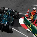 MONTE-CARLO, MONACO - MAY 25: Fernando Alonso of Spain driving the (14) Aston Martin AMR24 Mercedes on track during final practice ahead of the F1 Grand Prix of Monaco at Circuit de Monaco on May 25, 2024 in Monte-Carlo, Monaco. (Photo by Rudy Carezzevoli/Getty Images)