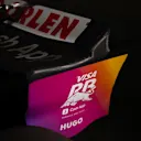 MIAMI, FLORIDA - APRIL 29: A detail view of the Visa Cash App RB VCARB 01 livery prior to the Visa