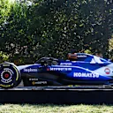 AUSTIN, TEXAS - OCTOBER 15: The Williams FW47 Mercedes on display during the Atlassian Williams