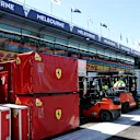 The F1 paddock has been setting up in Melbourne in preparation for the Australian Grand Prix