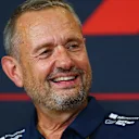SINGAPORE, SINGAPORE - OCTOBER 03: Steve Nielsen, Managing Director at Alpine F1 in the Team Principals Press Conference during practice ahead of the F1 Grand Prix of Singapore at Marina Bay Street Circuit on October 03, 2025 in Singapore, Singapore. (Photo by Clive Rose/Getty Images)