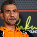 BAKU, AZERBAIJAN - SEPTEMBER 19: Andrea Stella, Team Principal of McLaren in the Team Principals Press Conference during practice ahead of the F1 Grand Prix of Azerbaijan at Baku City Circuit on September 19, 2025 in Baku, Azerbaijan. (Photo by Bryn Lennon/Getty Images)