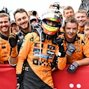 SPA, BELGIUM - JULY 27: Race winner Oscar Piastri of Australia and McLaren celebrates in parc ferme with his team during the F1 Grand Prix of Belgium at Circuit de Spa-Francorchamps on July 27, 2025 in Spa, Belgium. (Photo by Mark Sutton - Formula 1/Formula 1 via Getty Images)