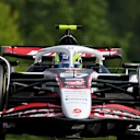 SPA, BELGIUM - JULY 25: Oliver Bearman of Great Britain driving the (87) Haas F1 VF-25 Ferrari on track during Sprint qualifying ahead of the F1 Grand Prix of Belgium at Circuit de Spa-Francorchamps on July 25, 2025 in Spa, Belgium. (Photo by Mark Thompson/Getty Images)