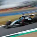 NORTHAMPTON, ENGLAND - JULY 05: George Russell of Great Britain driving the (63) Mercedes AMG Petronas F1 Team W16 on track during final practice ahead of the F1 Grand Prix of Great Britain at Silverstone Circuit on July 05, 2025 in Northampton, England. (Photo by Mark Thompson/Getty Images)