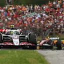 BUDAPEST, HUNGARY - AUGUST 03: Oliver Bearman of Great Britain driving the (87) Haas F1 VF-25 Ferrari on track during the F1 Grand Prix of Hungary at Hungaroring on August 03, 2025 in Budapest, Hungary. (Photo by Rudy Carezzevoli/Getty Images)