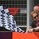 Axl Rose had the honour of waving the chequered flag at the end of the Hungarian Grand Prix