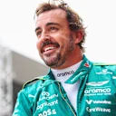 BUDAPEST, HUNGARY - AUGUST 02: Fifth placed qualifier Fernando Alonso of Spain and Aston Martin F1 Team looks on in parc ferme during qualifying ahead of the F1 Grand Prix of Hungary at Hungaroring on August 02, 2025 in Budapest, Hungary. (Photo by Bryn Lennon - Formula 1/Formula 1 via Getty Images)