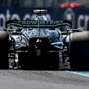 MONZA, ITALY - SEPTEMBER 06: Andrea Kimi Antonelli of Italy driving the (12) Mercedes AMG Petronas F1 Team W16 on track during final practice ahead of the F1 Grand Prix of Italy at Autodromo Nazionale Monza on September 06, 2025 in Monza, Italy. (Photo by Peter Fox/Getty Images)