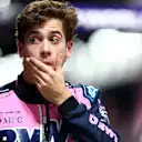 LAS VEGAS, NEVADA - NOVEMBER 21: Fifteenth placed qualifier Franco Colapinto of Argentina and Alpine F1 looks on during qualifying ahead of the F1 Grand Prix of Las Vegas at Las Vegas Strip Circuit on November 21, 2025 in Las Vegas, Nevada. (Photo by Bryn Lennon - Formula 1/Formula 1 via Getty Images)
