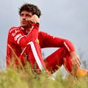 ZANDVOORT, NETHERLANDS - AUGUST 31: Charles Leclerc of Monaco and Scuderia Ferrari sits out after a crash during the F1 Grand Prix of Netherlands at Circuit Zandvoort on August 31, 2025 in Zandvoort, Netherlands. (Photo by James Sutton/Getty Images)