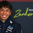 ZANDVOORT, NETHERLANDS - AUGUST 28: Alexander Albon of Thailand and Williams looks on in the Drivers Press Conference during previews ahead of the F1 Grand Prix of Netherlands at Circuit Zandvoort on August 28, 2025 in Zandvoort, Netherlands. (Photo by Bryn Lennon/Getty Images)
