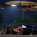 LUSAIL CITY, QATAR - NOVEMBER 30: Sparks fly behind Charles Leclerc of Monaco driving the (16) Scuderia Ferrari SF-25 on track during the F1 Grand Prix of Qatar at Lusail International Circuit on November 30, 2025 in Lusail City, Qatar. (Photo by Clive Rose - Formula 1/Formula 1 via Getty Images)