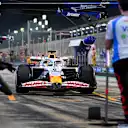 LUSAIL CITY, QATAR - NOVEMBER 28: Isack Hadjar of France driving the (6) Visa Cash App Racing Bulls VCARB 02 in the Pitlane during Sprint Qualifying ahead of the F1 Grand Prix of Qatar at Lusail International Circuit on November 28, 2025 in Lusail City, Qatar. (Photo by Rudy Carezzevoli/Getty Images)