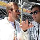 Harry Kane was seen chatting to drivers including George Russell