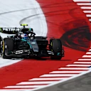 AUSTIN, TEXAS - OCTOBER 17: Andrea Kimi Antonelli of Italy driving the (12) Mercedes AMG Petronas F1 Team W16 runs wide during practice ahead of the F1 Grand Prix of United States at Circuit of The Americas on October 17, 2025 in Austin, Texas. (Photo by Clive Mason/Getty Images)
