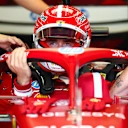 AUSTIN, TEXAS - OCTOBER 17: Charles Leclerc of Monaco and Scuderia Ferrari prepares to drive during Sprint Qualifying ahead of the F1 Grand Prix of United States at Circuit of The Americas on October 17, 2025 in Austin, Texas. (Photo by Bryn Lennon - Formula 1/Formula 1 via Getty Images)