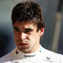AUSTIN, TEXAS - OCTOBER 17: Lance Stroll of Canada and Aston Martin F1 Team looks on during Sprint Qualifying ahead of the F1 Grand Prix of United States at Circuit of The Americas on October 17, 2025 in Austin, Texas. (Photo by Mark Thompson/Getty Images)