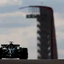 AUSTIN, TEXAS - OCTOBER 18: Fernando Alonso of Spain driving the (14) Aston Martin F1 Team AMR25 Mercedes on track during Qualifying ahead of the F1 Grand Prix of United States at Circuit of The Americas on October 18, 2025 in Austin, Texas. (Photo by Clive Rose/Getty Images)