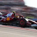 AUSTIN, TEXAS - OCTOBER 18: Lewis Hamilton of Great Britain driving the (44) Scuderia Ferrari SF-25 on track during Qualifying ahead of the F1 Grand Prix of United States at Circuit of The Americas on October 18, 2025 in Austin, Texas. (Photo by Jared C. Tilton/Getty Images)