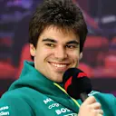 BAHRAIN, BAHRAIN - FEBRUARY 26: Lance Stroll of Canada and Aston Martin F1 Team speaks during the