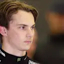 BAHRAIN, BAHRAIN - FEBRUARY 26: Oscar Piastri of Australia and McLaren looks on in the garage