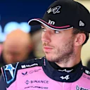 BAHRAIN, BAHRAIN - FEBRUARY 26: Pierre Gasly of France and Alpine F1 looks on in the garage during