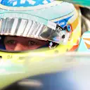 BAHRAIN, BAHRAIN - FEBRUARY 27: Fernando Alonso of Spain and Aston Martin F1 Team prepares to drive