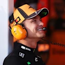 MELBOURNE, AUSTRALIA - MARCH 06: Lando Norris of Great Britain and McLaren looks on in the garage during practice ahead of the F1 Grand Prix of Australia at Albert Park Grand Prix Circuit on March 06, 2026 in Melbourne, Australia. (Photo by Anni Graf - Formula 1/Formula 1 via Getty Images)