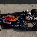 SHANGHAI, CHINA - MARCH 13: Eighth placed qualifier Max Verstappen of the Netherlands and Oracle Red Bull Racing arrives in parc ferme during Sprint qualifying ahead of the F1 Grand Prix of China at Shanghai International Circuit on March 13, 2026 in Shanghai, China. (Photo by Mark Thompson/Getty Images)
